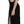 John Richmond Black Crystal Leather Gown Flare -mekko