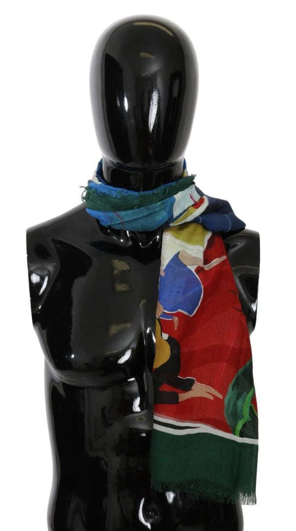 Dolce &amp; Gabbana Multicolor Modal Sorrento Wrap huivi