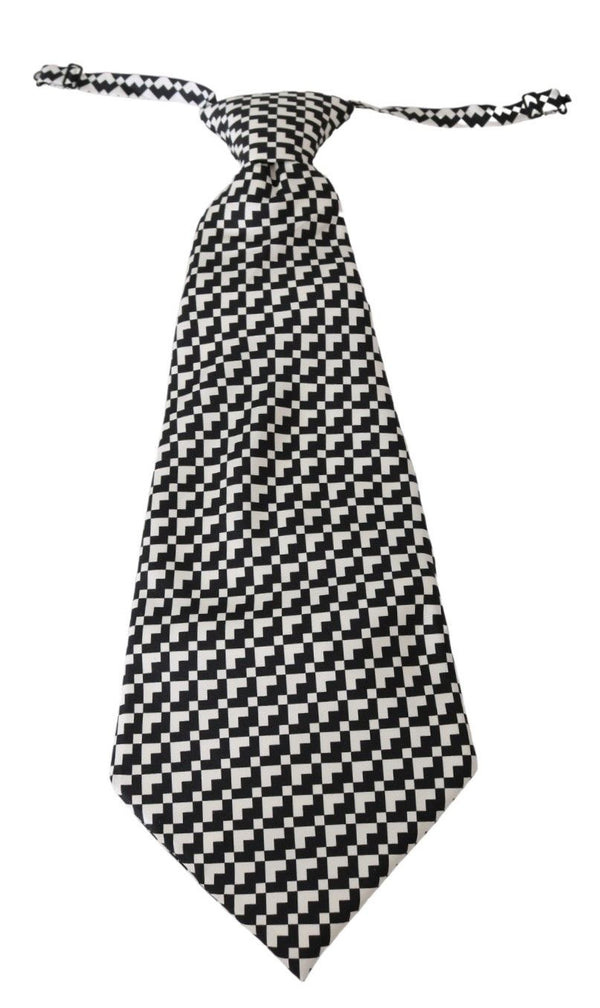 Dolce & Gabbana Elegant Black Patterned Silk Tie