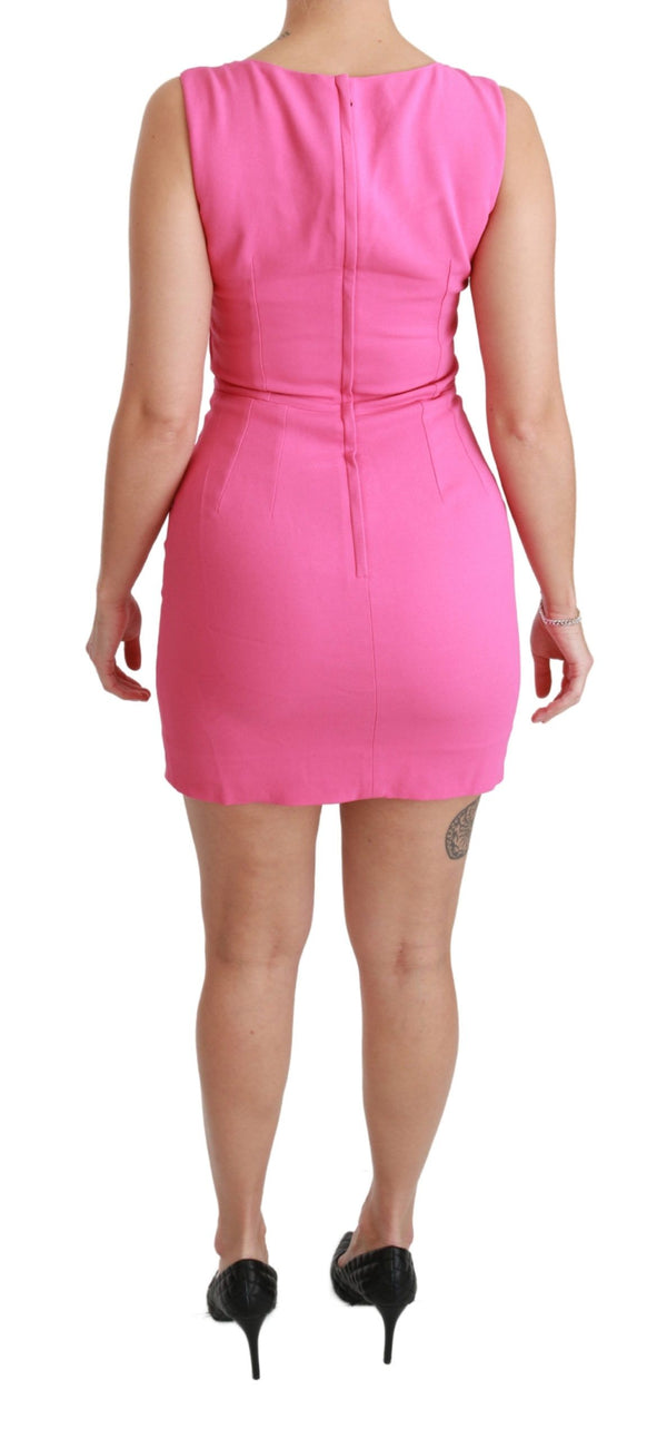 Dolce &amp; Gabbana Pink Stretch Sheath Mini Bodycon -mekko