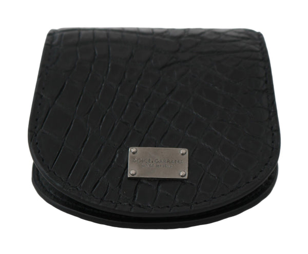 Dolce &amp; Gabbana Black Exotic Skin Pocket kondomikotelon pidike