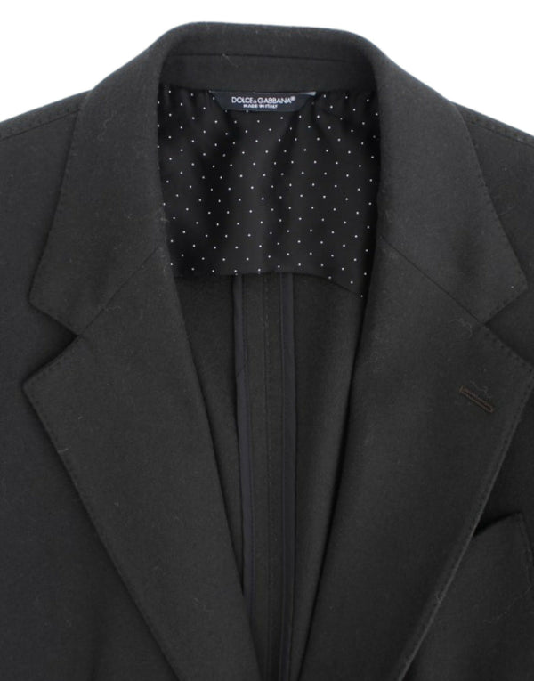 Dolce & Gabbana Elegant Green Cashmere Blazer Jacket