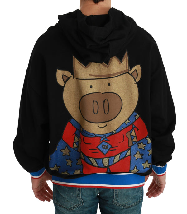 Dolce &amp; Gabbana Black Sweater Pig of the Year hupullinen