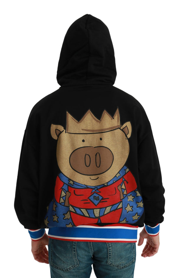 Dolce &amp; Gabbana Black Sweater Pig of the Year hupullinen