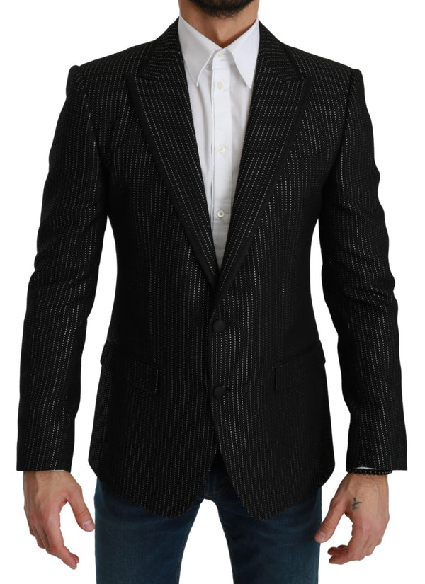 Dolce &amp; Gabbana mustaraidallinen yksirivinen MARTINI Blazer