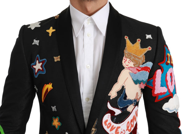 Dolce &amp; Gabbana musta DG Heaven King MARTINI Blazer