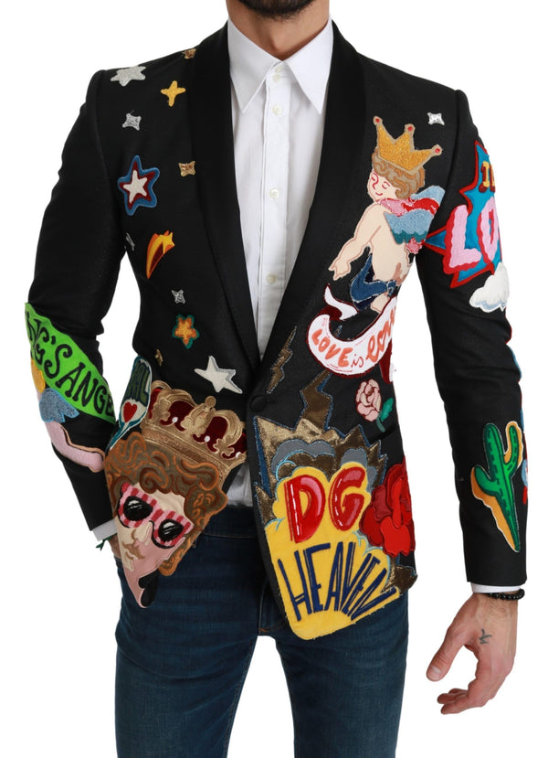 Dolce &amp; Gabbana musta DG Heaven King MARTINI Blazer