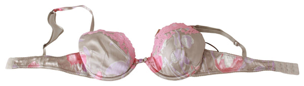 Ermanno Scervino Pink Lace Silk Stretch Push Up alusvaatteet