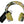 Dolce & Gabbana Chic White Leather Headphones with Yellow Print