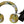 Dolce & Gabbana Chic White Leather Headphones with Yellow Print