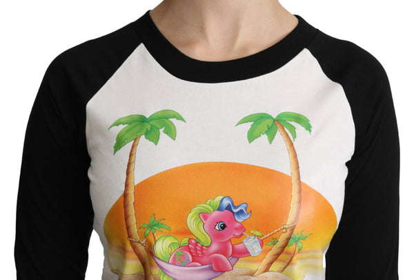 Moschino White Cotton T-paita My Little Pony Top T-paita