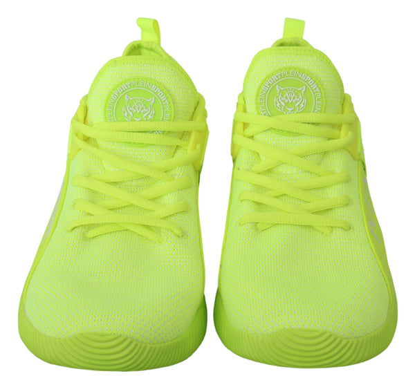 Philipp Plein Green CARTER Logo Hi-Top Sneakers -kengät