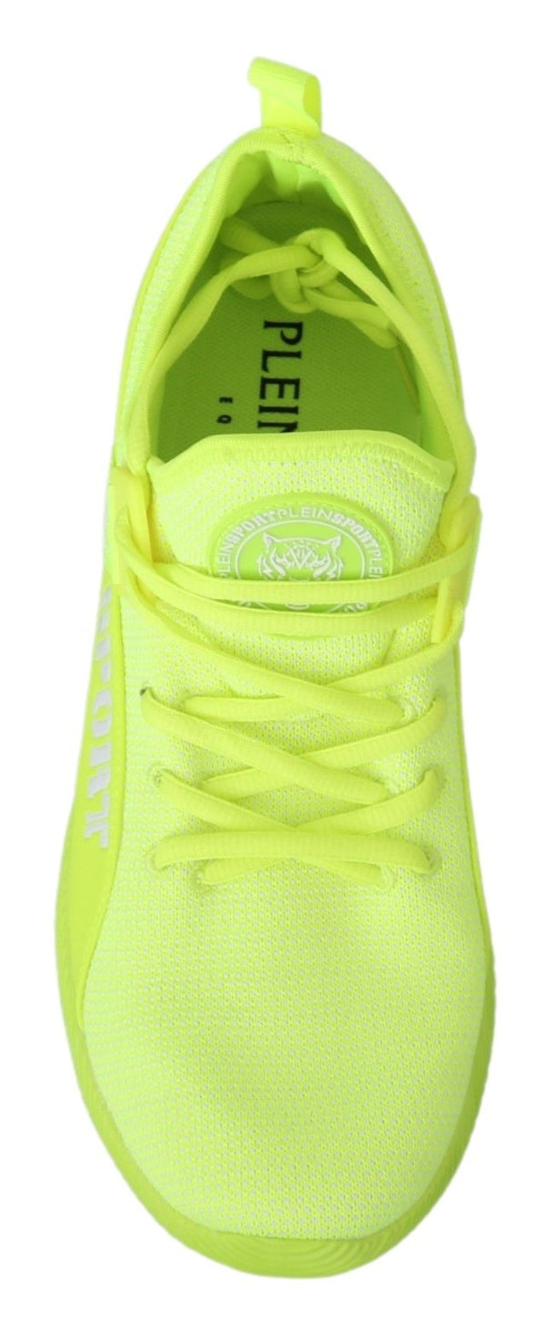 Philipp Plein Green CARTER Logo Hi-Top Sneakers -kengät