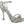 Dolce & Gabbana Silver Crystal Ankle Strap Sandals -kengät