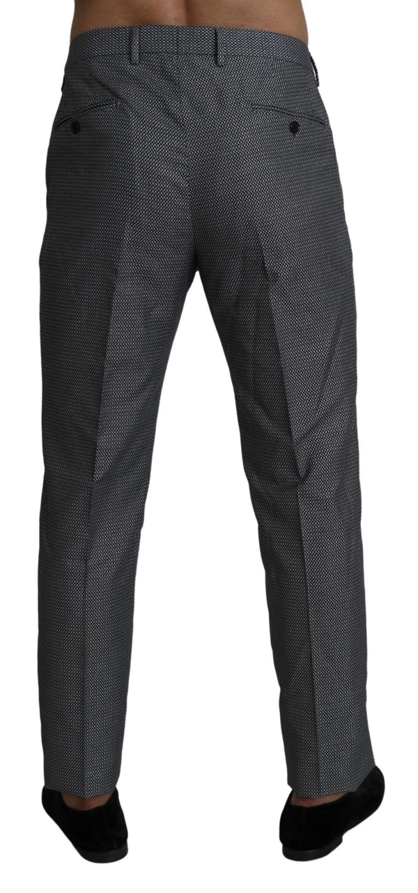 Dolce &amp; Gabbana Grey Form Dress Housut Slim Fit Pants