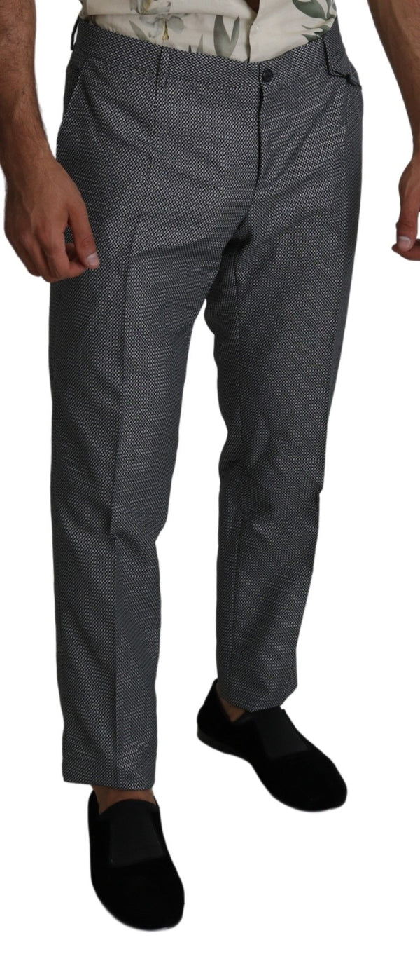 Dolce &amp; Gabbana Grey Form Dress Housut Slim Fit Pants