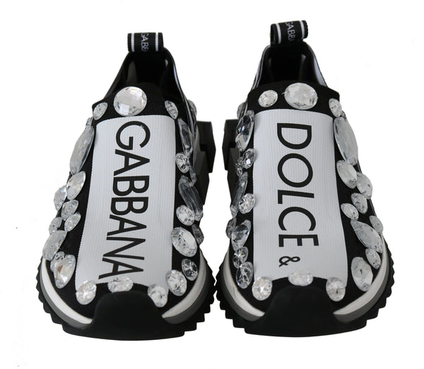 Dolce &amp; Gabbana Black White Crystal naisten tennarit