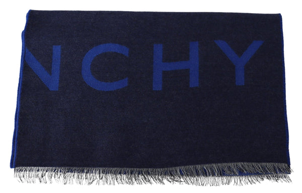 Givenchy Elegant Unisex Wool Silk Blend Scarf