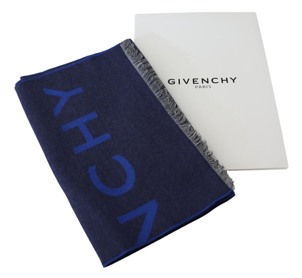 Givenchy Elegant Unisex Wool Silk Blend Scarf