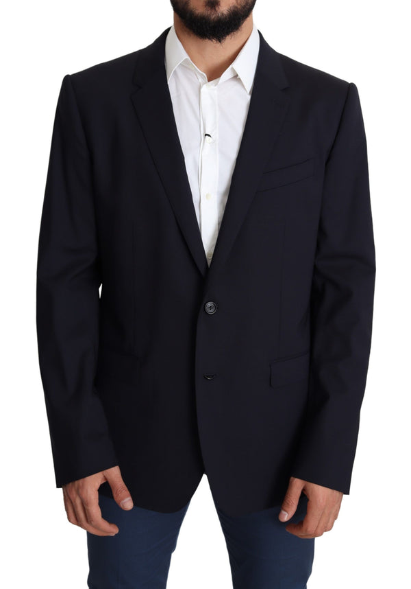 Dolce &amp; Gabbana Black Wool Stretch Miesten takki MARTINI Blazer