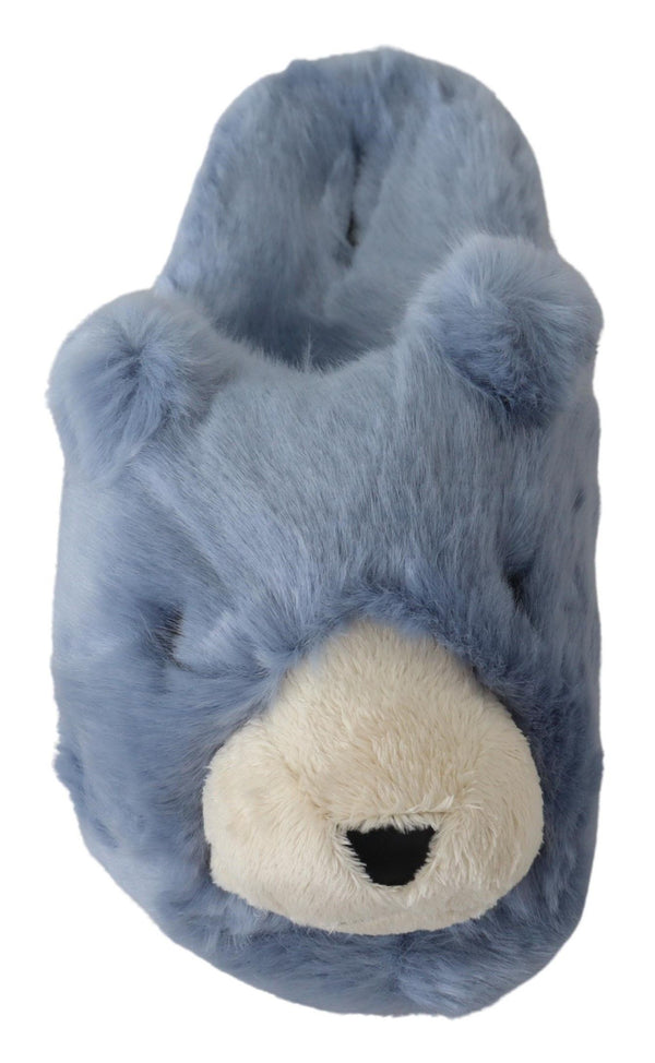 Dolce &amp; Gabbana Blue Teddy Bear Tossut Sandaalit Kengät