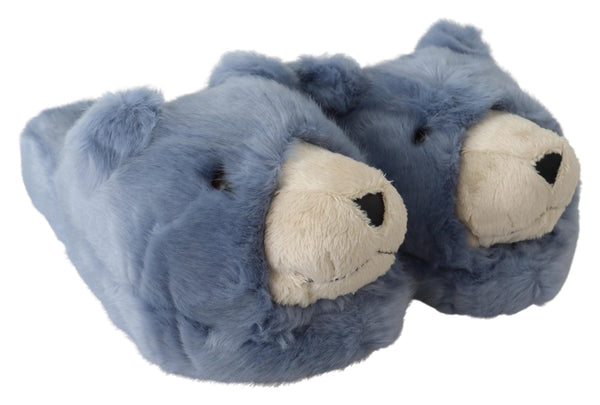 Dolce &amp; Gabbana Blue Teddy Bear Tossut Sandaalit Kengät