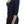 Exte Chic Zippered Crew-Neck Blue Sweater