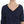 Exte Elegant Deep V-Neck Sweater in Blue