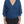 Exte Elegant Deep V-Neck Sweater in Blue