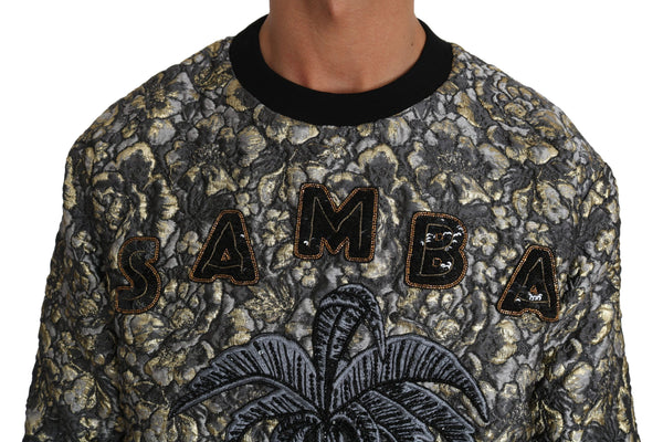 Dolce &amp; Gabbana Monivärinen SAMBA Jacquard Palmtree -neulepusero