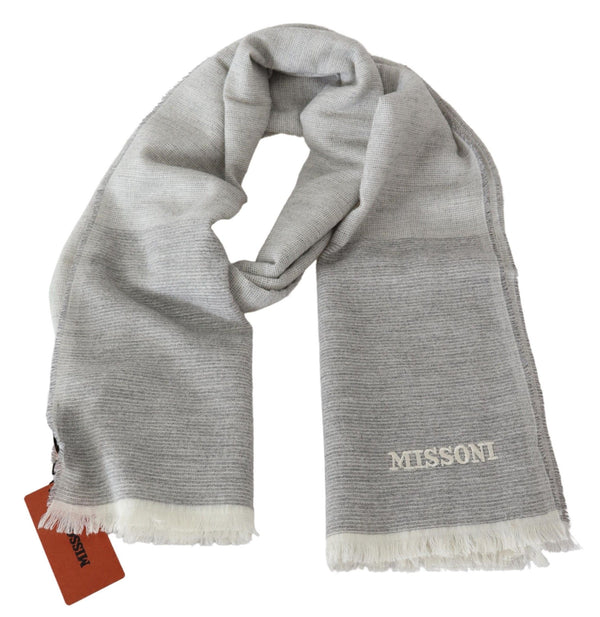 Missoni Beige 100 % villainen unisex-kaulahuivi