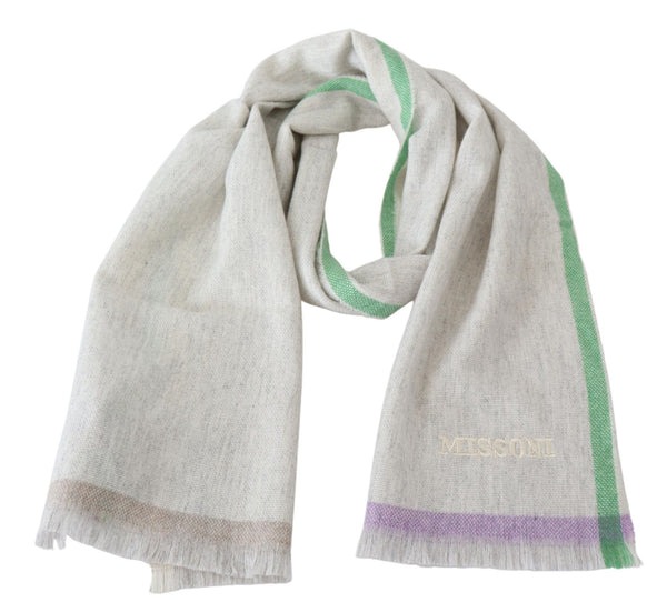 Missoni Beige 100 % Cashmere Unisex huivi