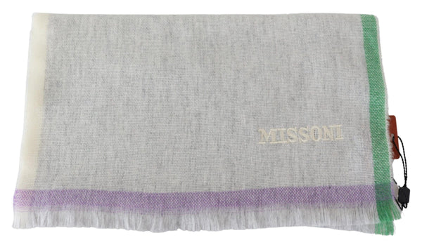 Missoni Beige 100 % Cashmere Unisex huivi