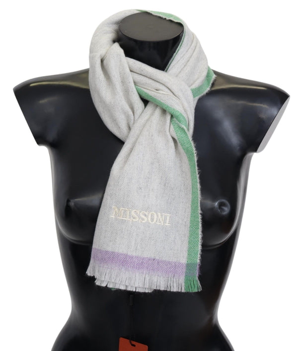 Missoni Beige 100 % Cashmere Unisex huivi