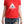 Moschino Red Cotton Swim Graphic Triangle Print T-paita