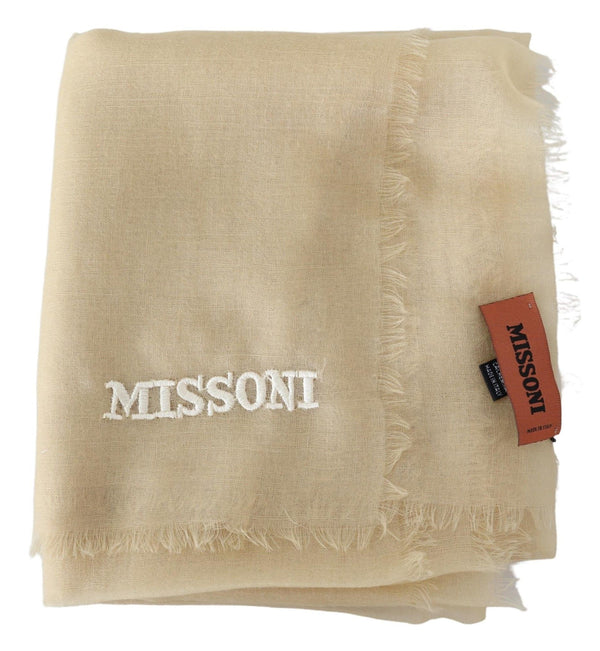 Missoni Beige Cashmere Unisex-kaulahuivi