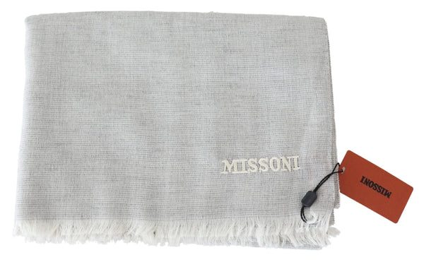 Missoni Gray Wool Knit Unisex kaulahuivi