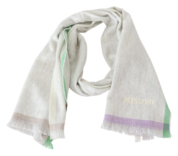 Missoni Multicolor Vuorattu Cashmere Unisex Wrap huivi