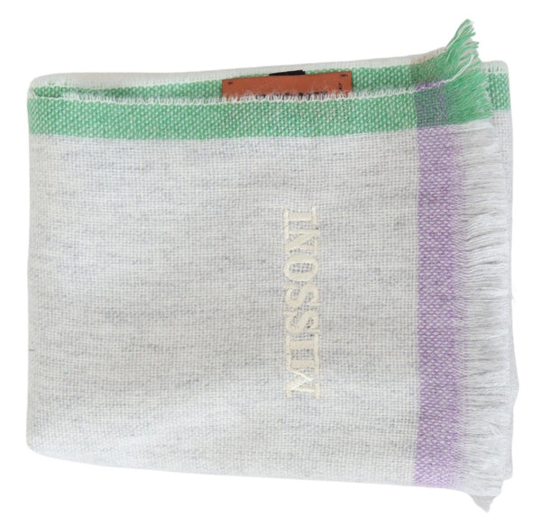 Missoni Multicolor Vuorattu Cashmere Unisex Wrap huivi