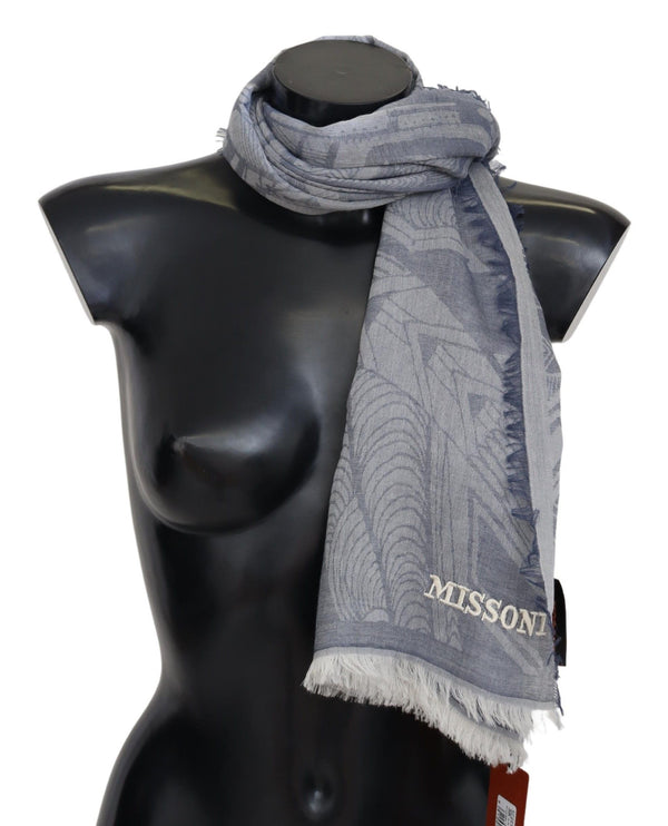 Missoni Grey Cashmere Unisex kaulanlämmittävä huivi