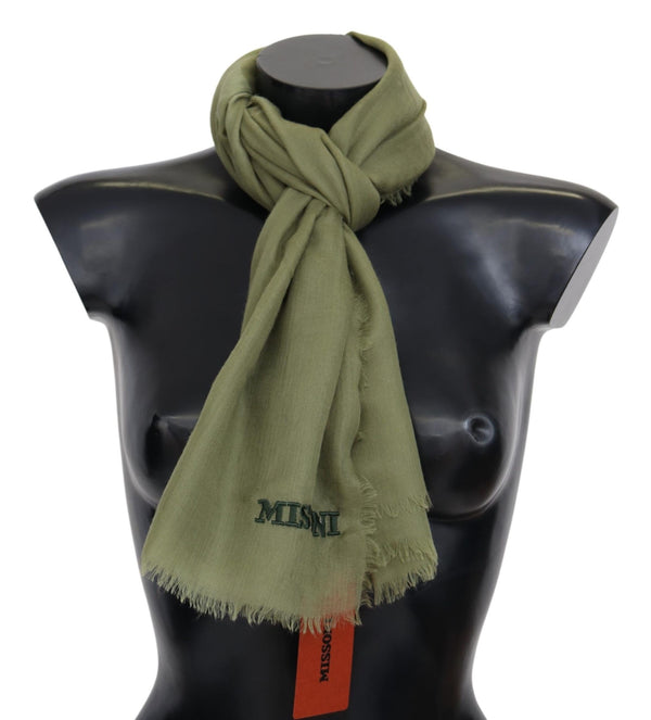 Missoni Green Cashmere Unisex kaulahuivi