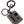 Dolce & Gabbana Elegant Silver & Rubber Designer Keyring