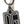 Dolce & Gabbana Elegant Silver & Rubber Designer Keyring