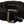 GF Ferre Elegant Black Waist Belt with Metal Buckle