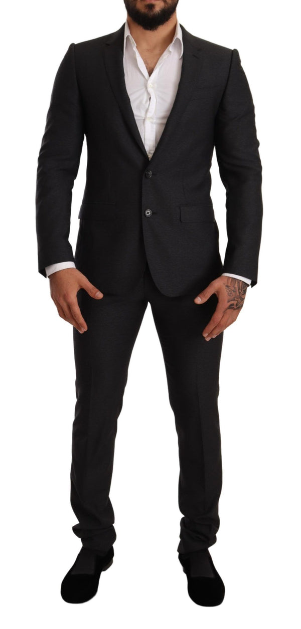 Dolce &amp; Gabbana harmaa villa MARTINI Slim Fit -settipuku