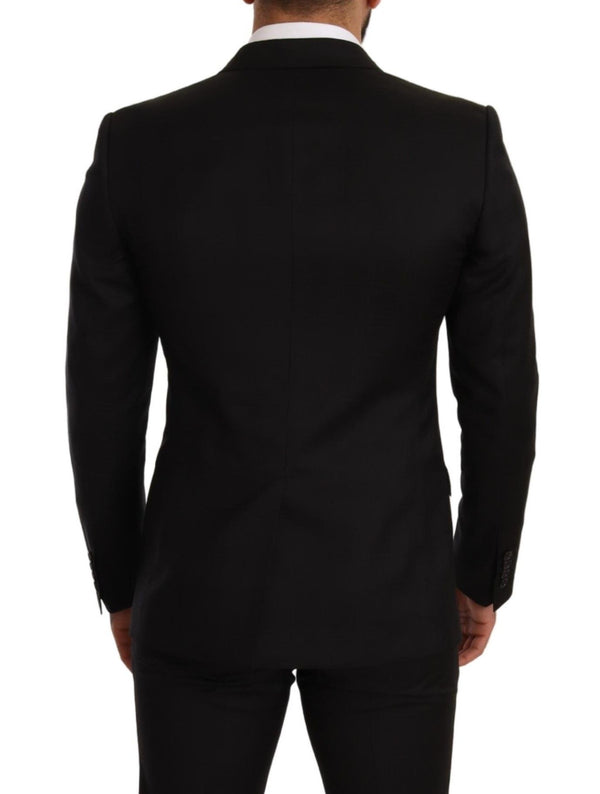 Dolce &amp; Gabbana mustaruudullinen MARTINI SLIM FIT 2-osainen puku