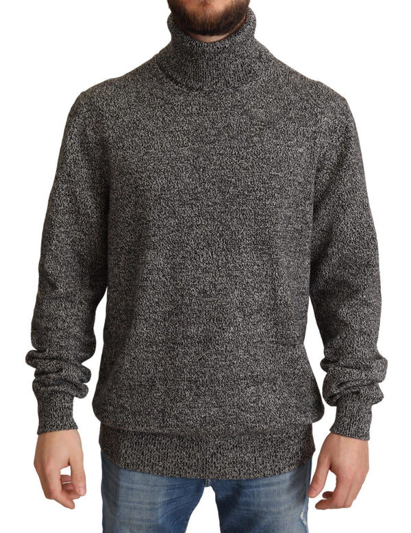 Dolce &amp; Gabbana Grey Turtle Neck Cashmere -neulepusero