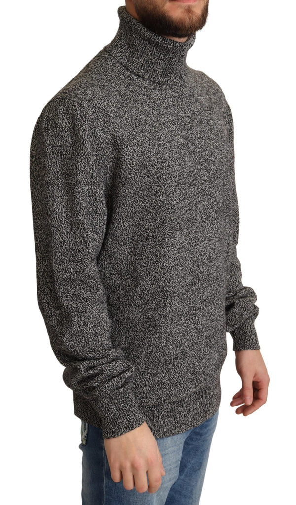 Dolce &amp; Gabbana Grey Turtle Neck Cashmere -neulepusero