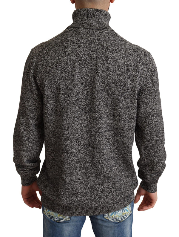 Dolce &amp; Gabbana Grey Turtle Neck Cashmere -neulepusero