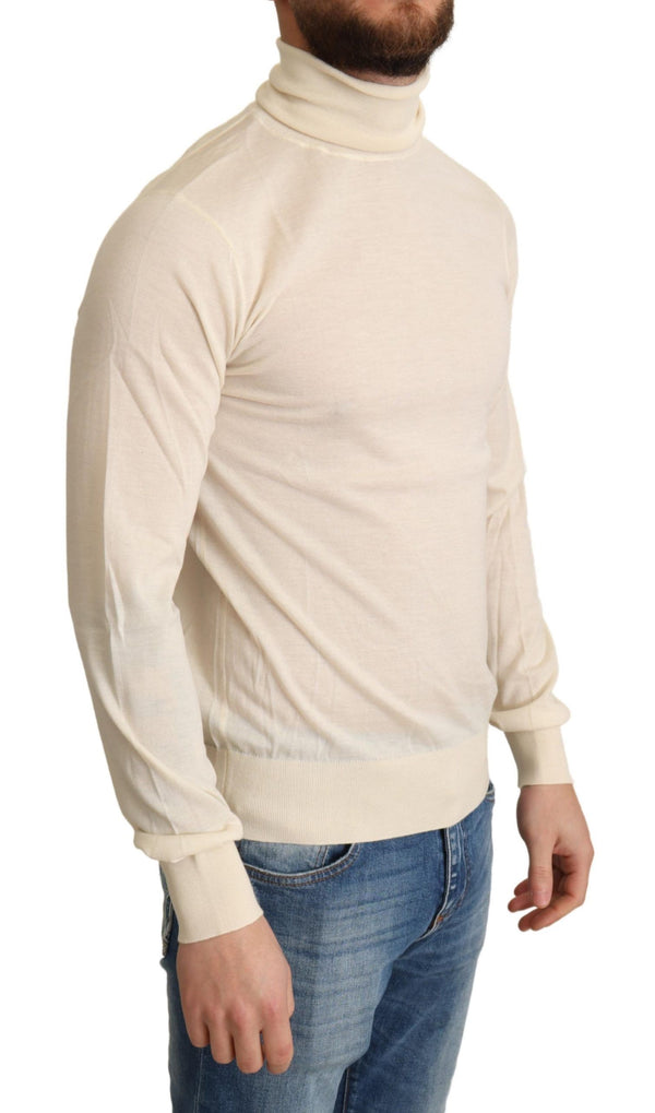 Dolce &amp; Gabbana Cream Cashmere Turtleneck villapaita